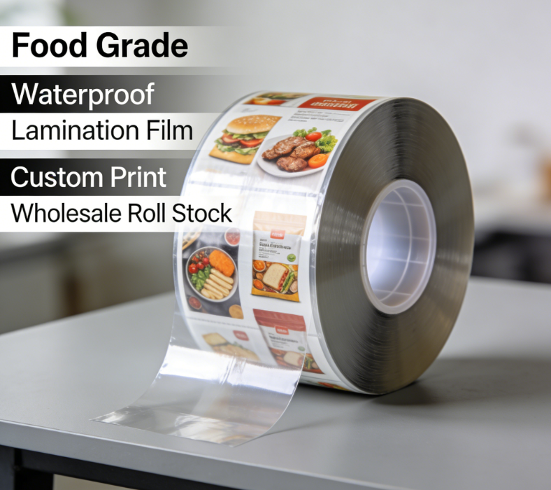 Roll de film de laminat BOPP de calitate alimentară Film de ambalare flexibil imprimat personalizat
