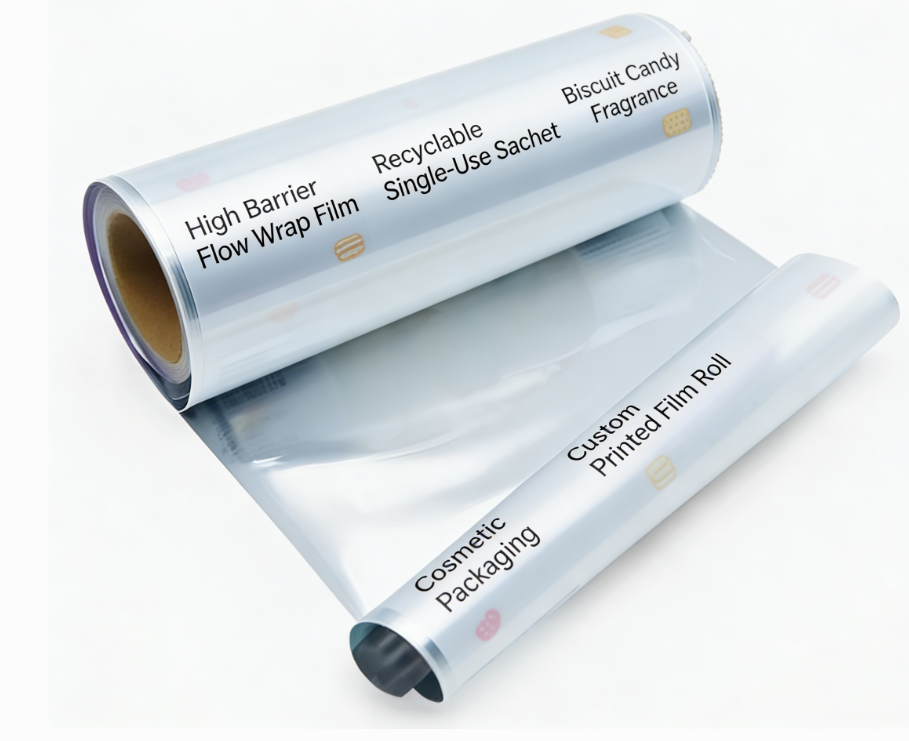 Roll de film de laminat BOPP de calitate alimentară Film de ambalare flexibil imprimat personalizat